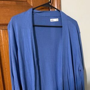Croft and Barrow Open-Front Blue Cardigan XL nice